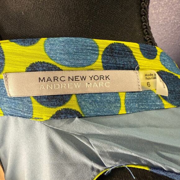 NWT Marc New York Polka Dot Printed Chiffon Dress, Size 6 - Picture 2 of 10